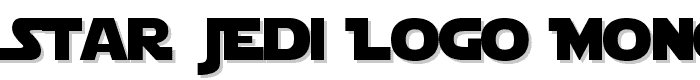 Star Jedi Logo MonoLine font